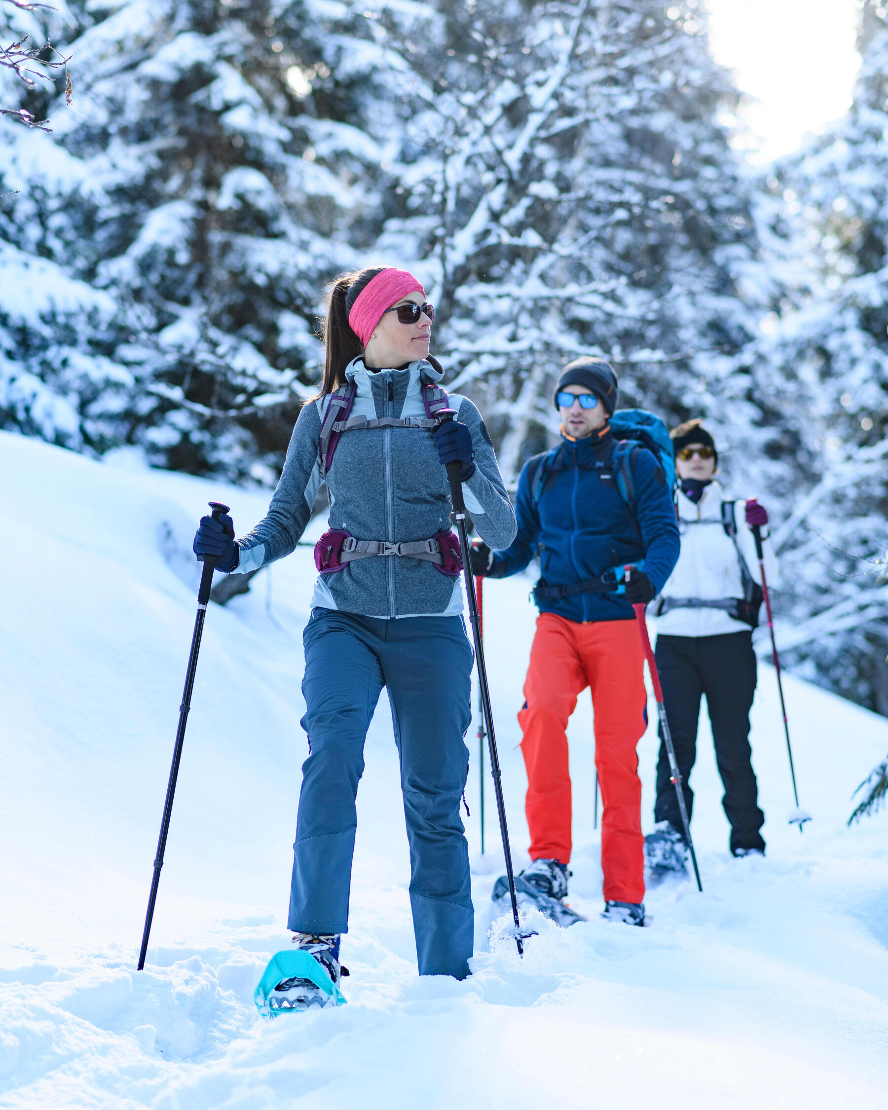 como escolher raquetes de neve, os conselhos quechua caminhada neve