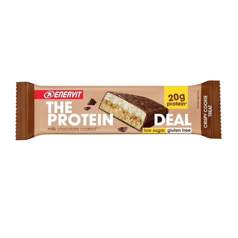 Barretta proteica THE PROTEIN DEAL ENERVIT CRISPY COOKIE TREAT Gluten free 55 g