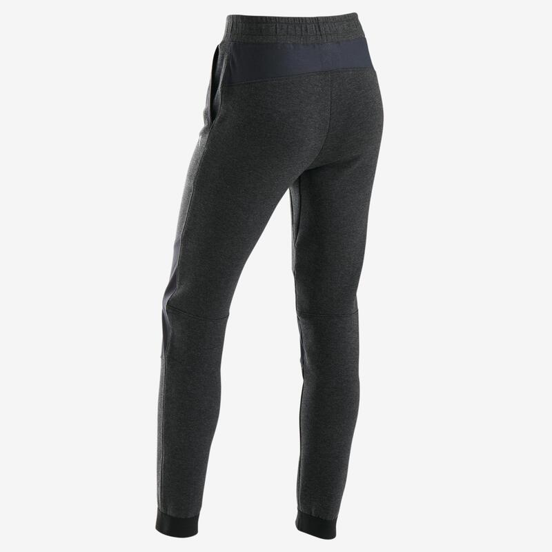 Pantaloni slim bambino gym 500 grigi