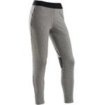 Domyos Warme en ademende sportbroek voor gym meisjes S900 slim fit grijs