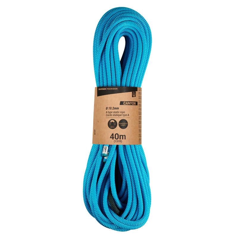 Corde semi-statique Canyoning type A CANYON 10.2 MM x 40 M