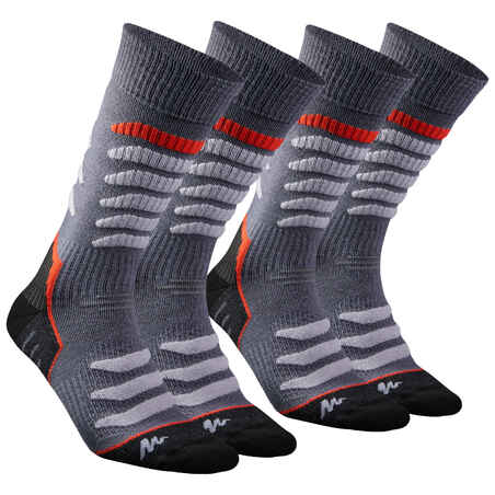 Turistické hrejivé ponožky SH920 Warm vysoké 2 páry