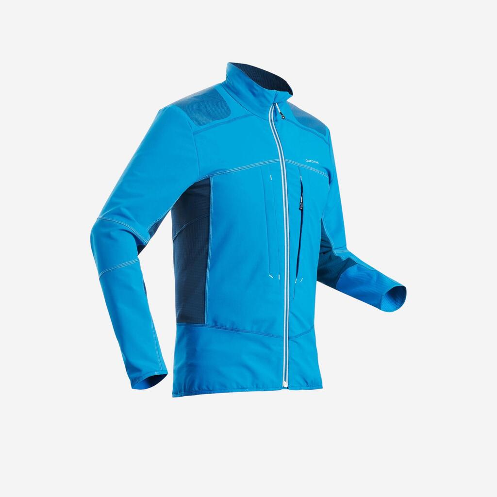 Moška topla pohodniška softshell jakna SH900 WARM