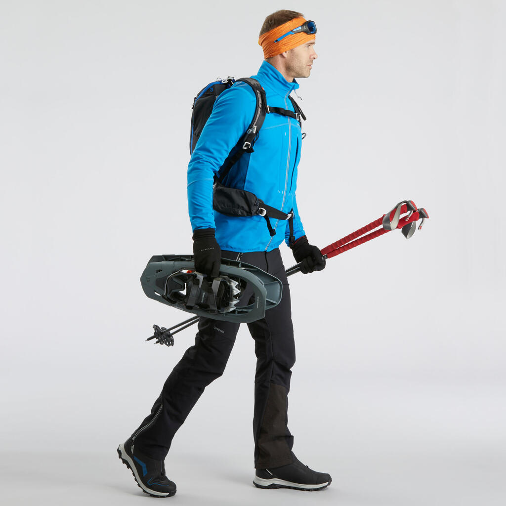 Moška topla pohodniška softshell jakna SH900 WARM