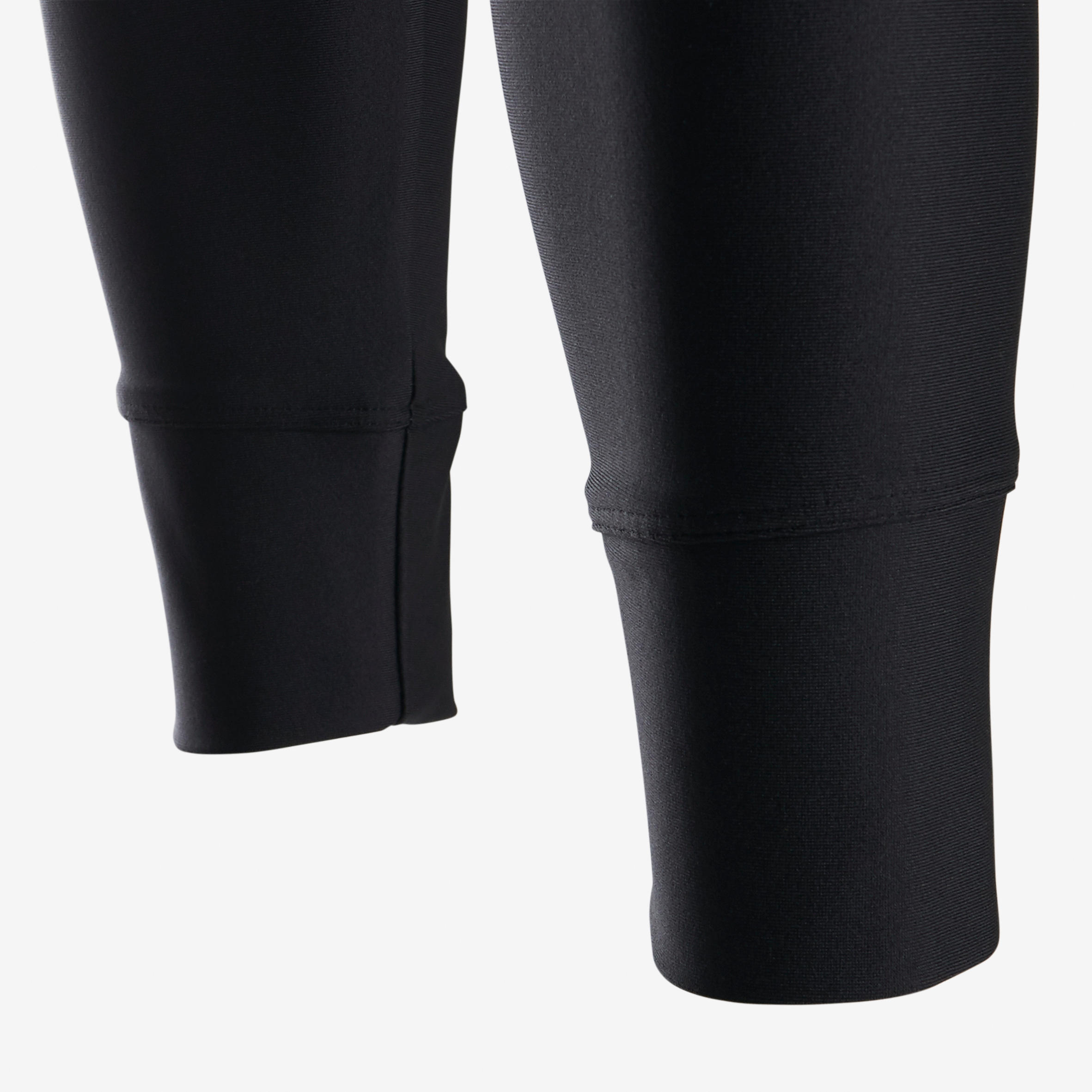S500 Girls' Breathable Synthetic Gym Leggings - Black 5/5