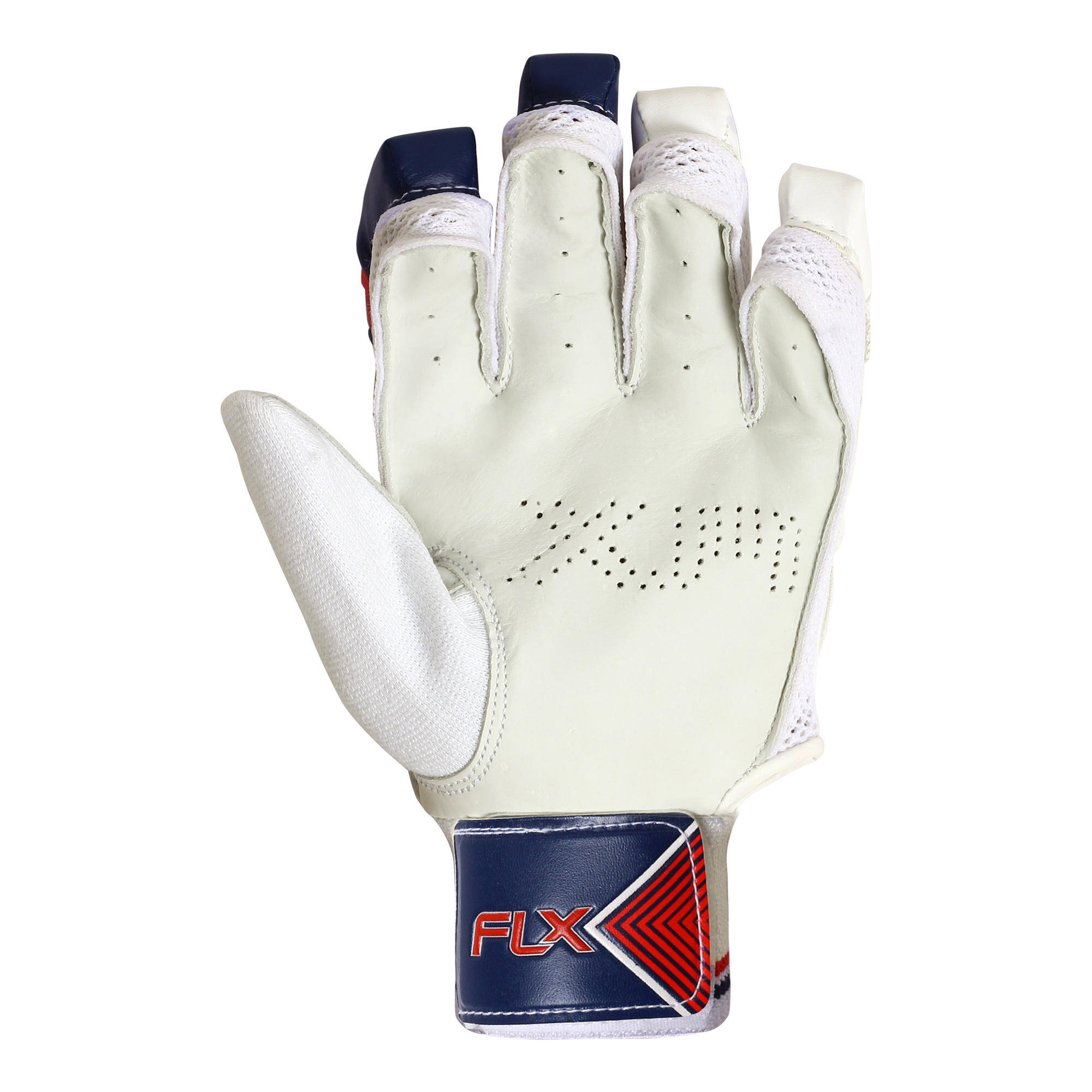 MEN'S SAFETY TESTED IMPACT PROTECTION CRICKET BATTING GLOVES GL100, RH RED -  4