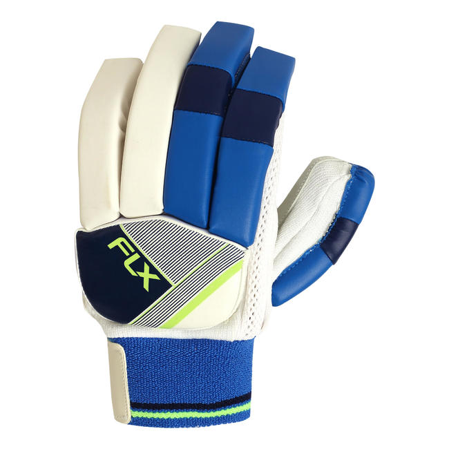 MEN'S SAFETY TESTED IMPACT PROTECTION CRICKET BATTING GLOVES GL100, LH FLOU