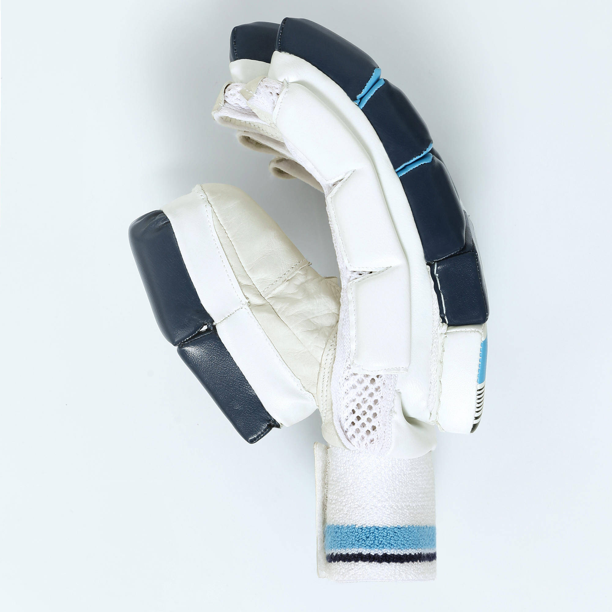 MEN'S SAFETY TESTED, IMPACT PROTECTION CRICKET BATTING GLOVES RH GL500, TURQUOIS -  5