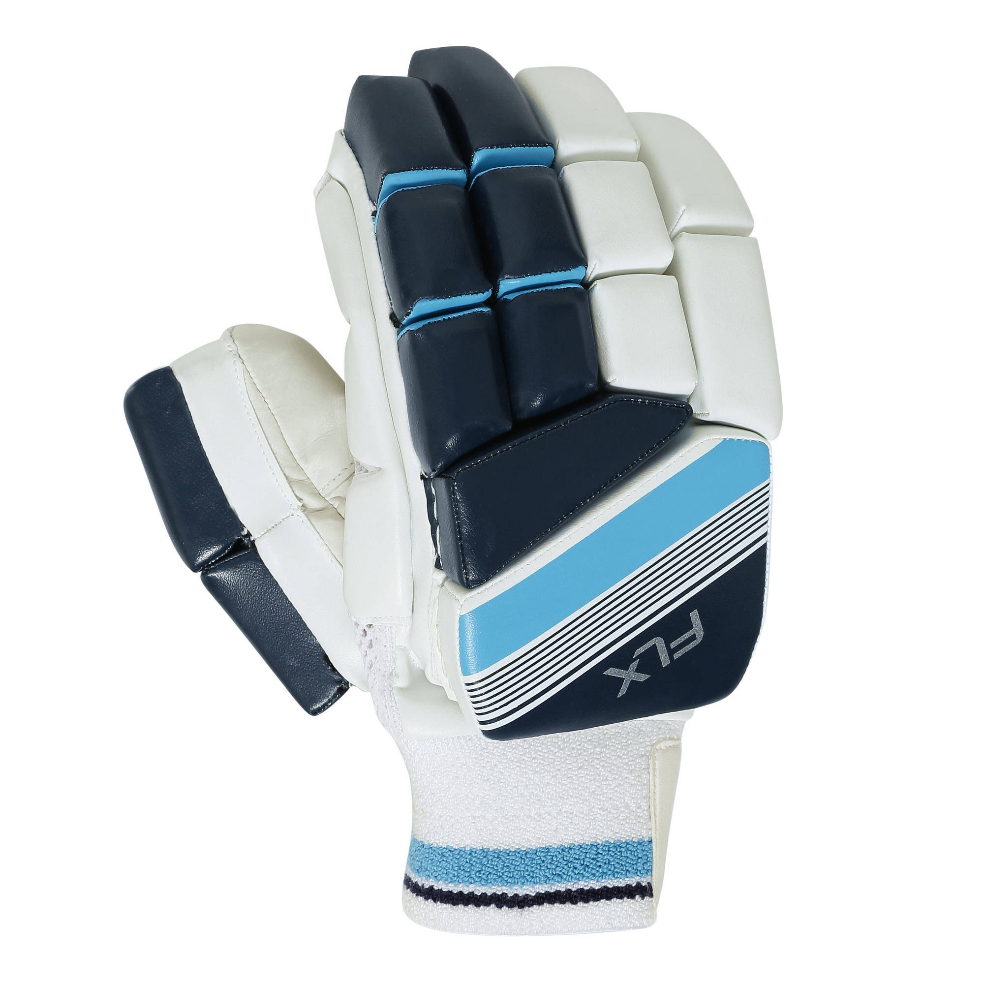 MEN'S SAFETY TESTED, IMPACT PROTECTION CRICKET BATTING GLOVES RH GL500, TURQUOIS -  4