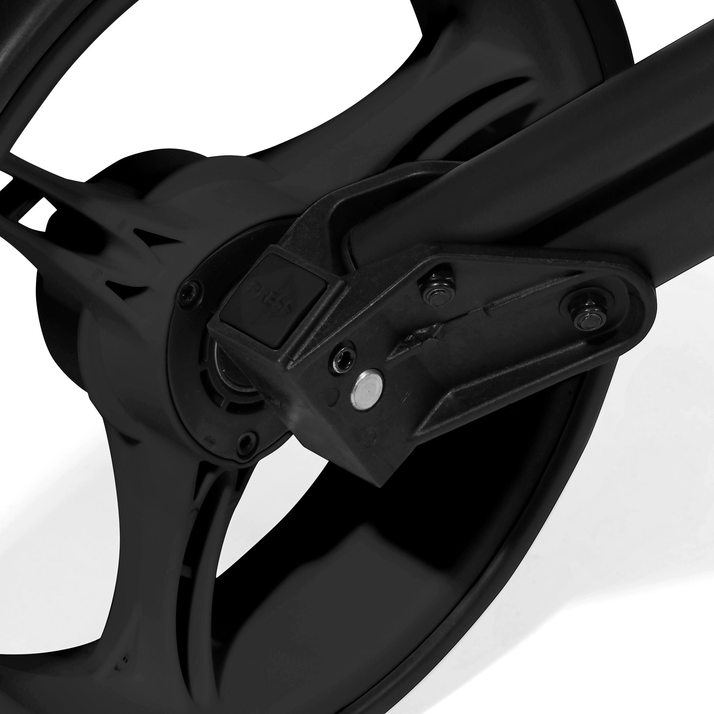 Chariot de golf compact à 2 roues – noir - INESIS