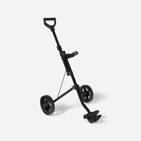 Črn voziček za golf INESIS za otroke