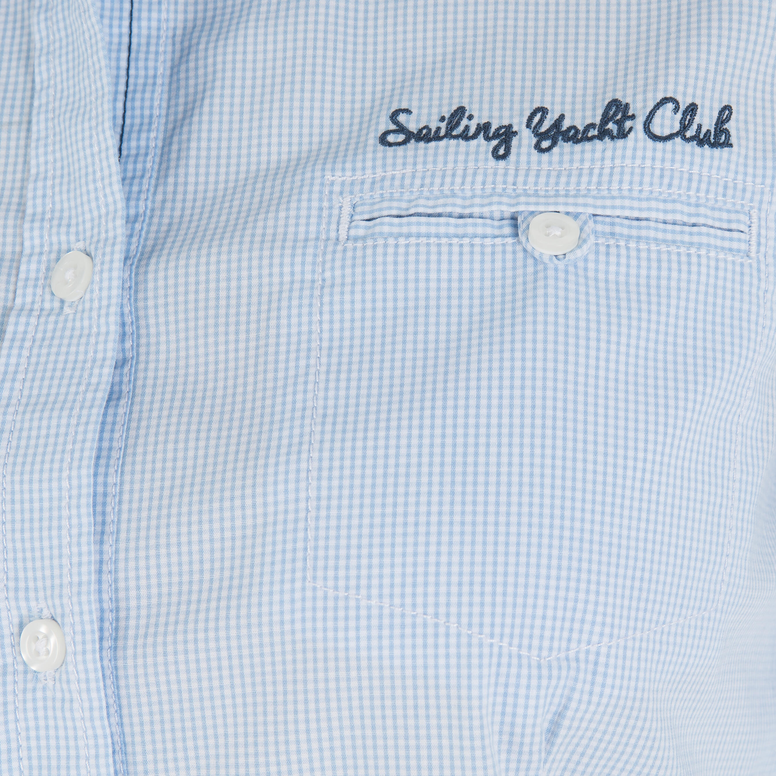 100 Women's Sailing Shirt - Blue 6/8