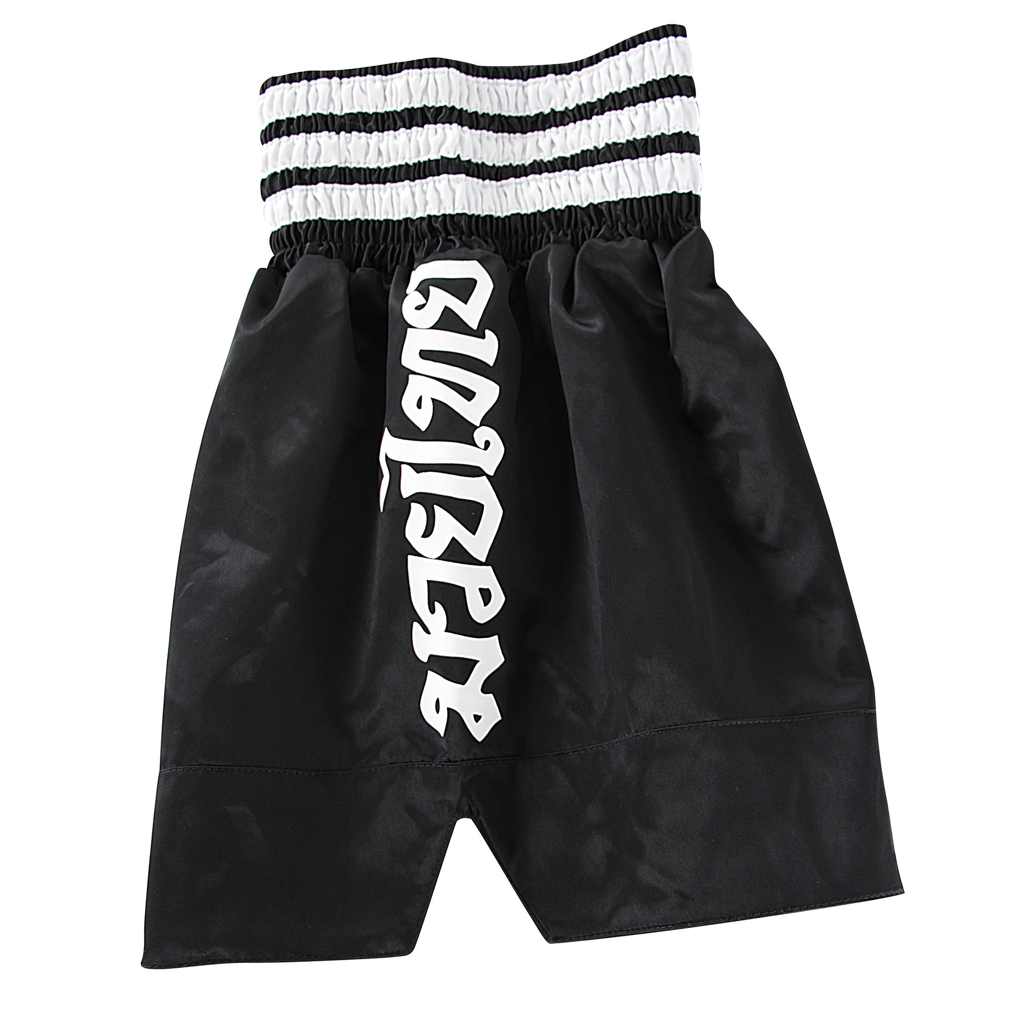 Thai Boxing Shorts - Blk/Wht - Decathlon