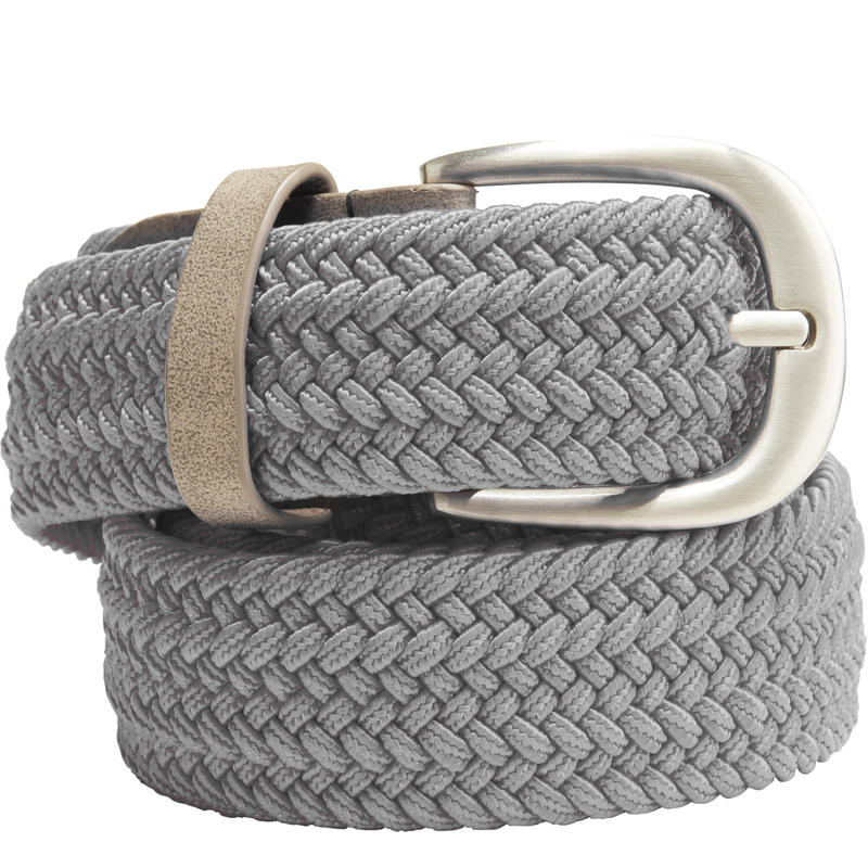 Grey adult size 2 stretchy golf belt Decathlon