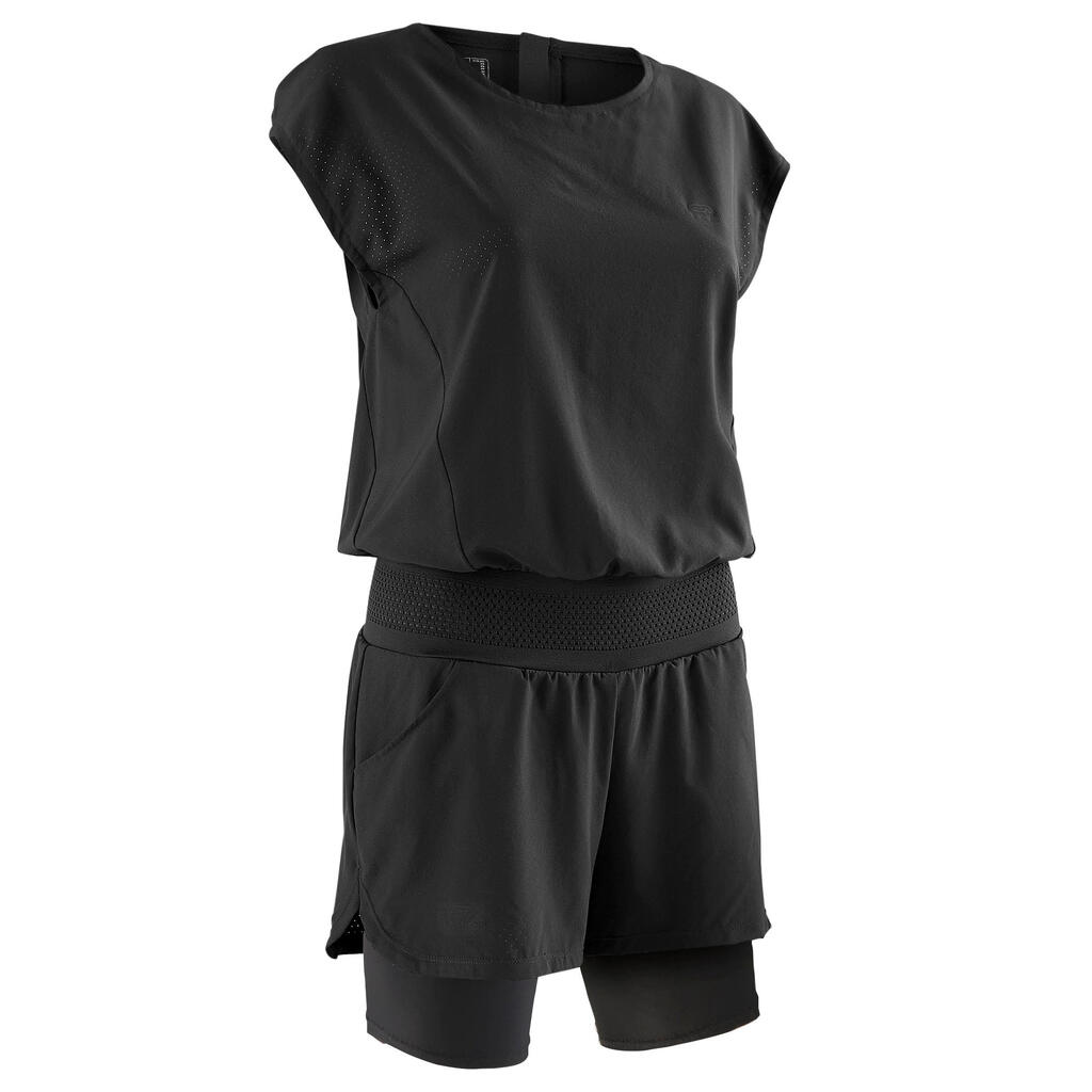 Combishort running femme - Dry+ noir