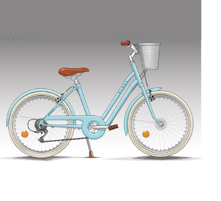 Дитячий міський велосипед Elops 500, 24", 8-12 років