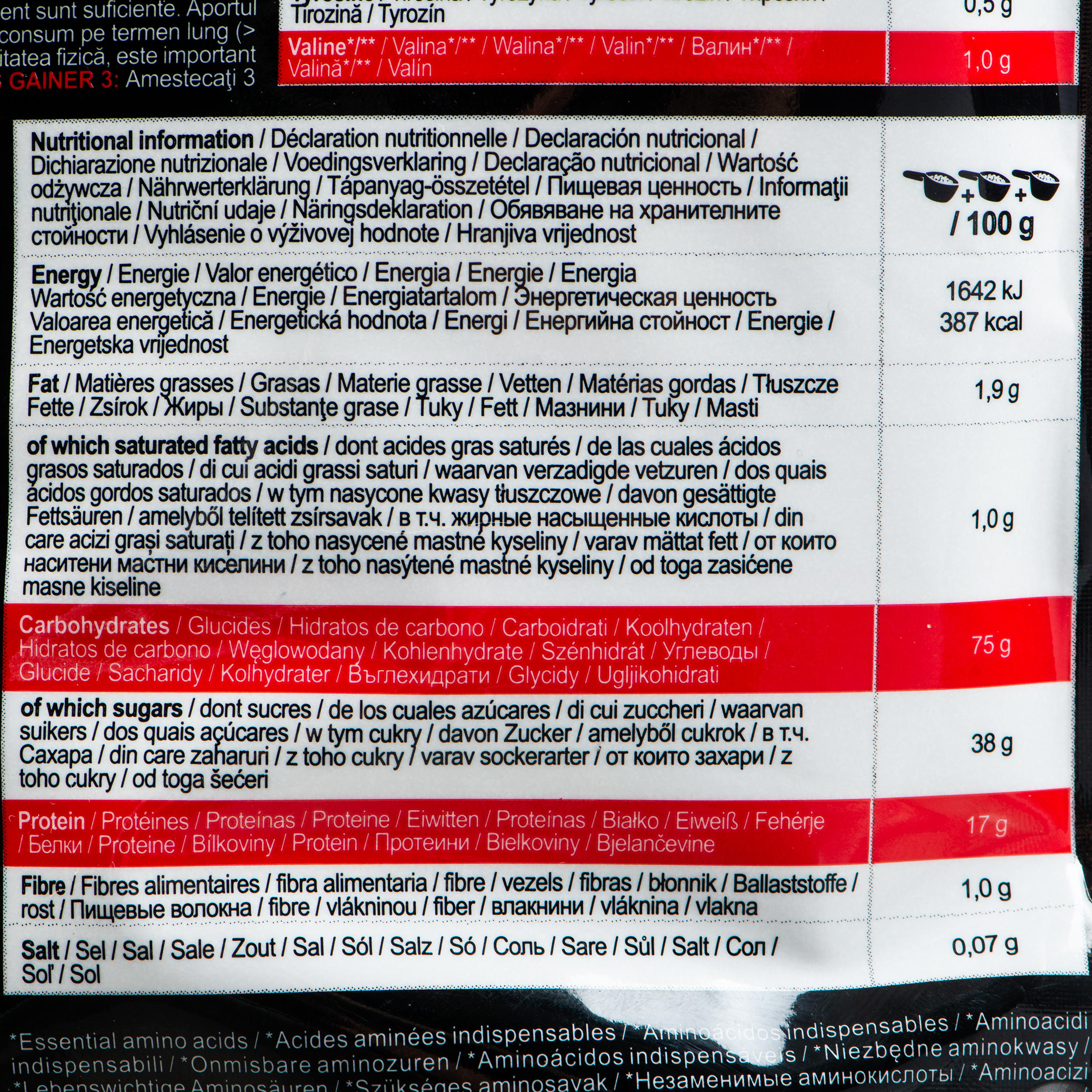 Mass Gainer 3 2.5 kg Chocolate 2/8