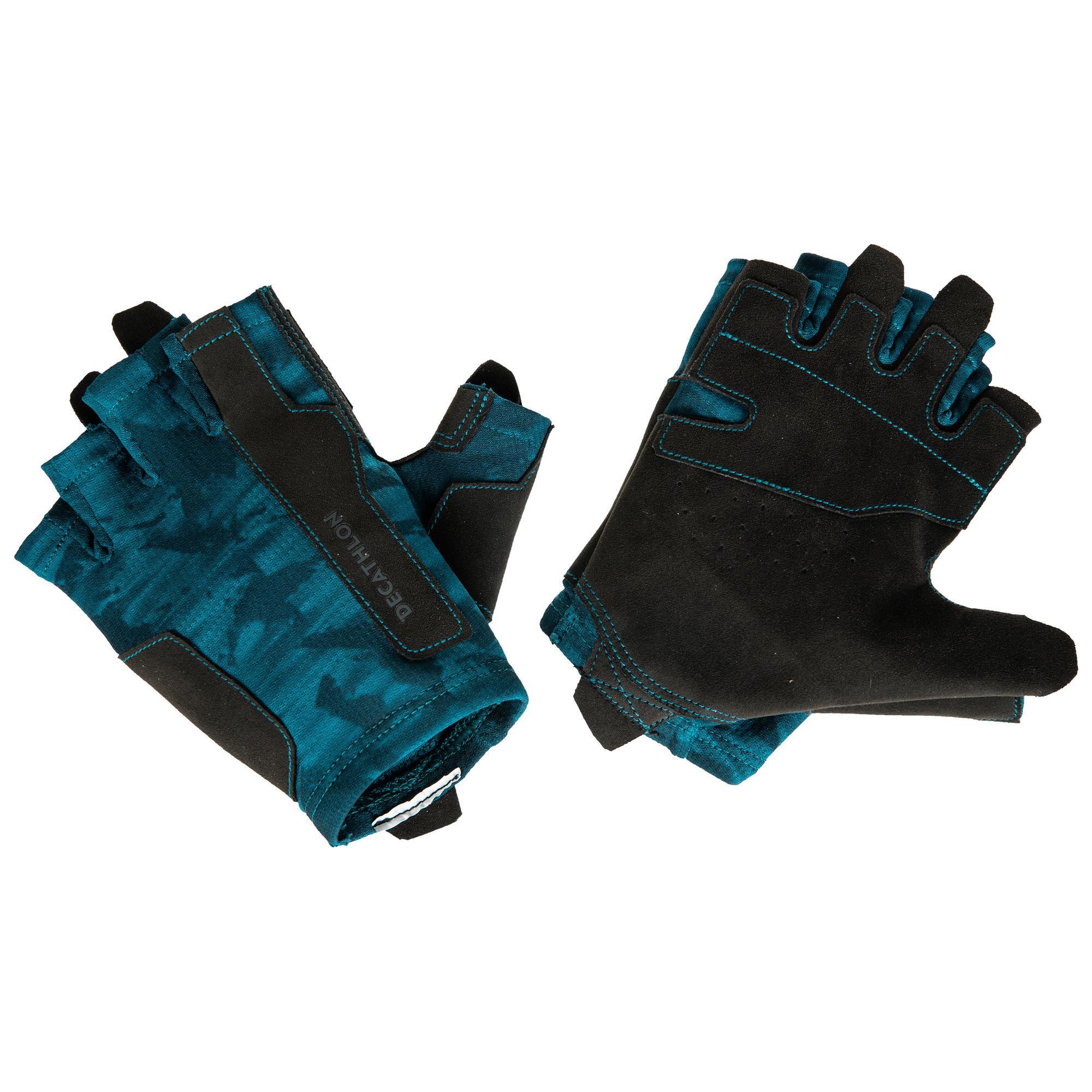 Weight Training Glove - Blue DOMYOS 