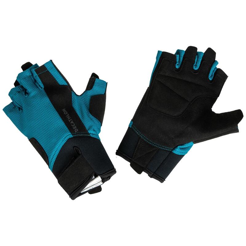 Handschoenen voor krachttraining 500 turquoise