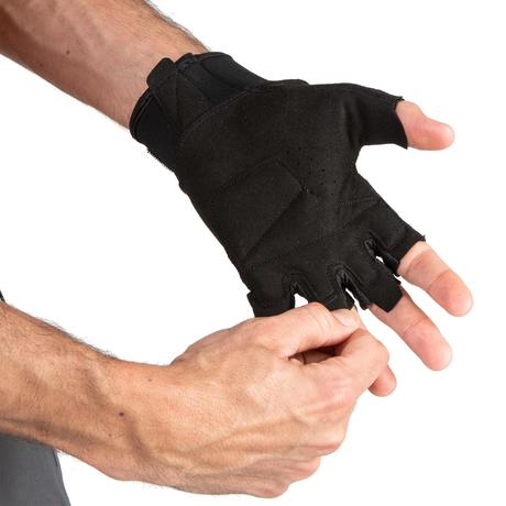 Fitness Eldiveni Siyah 500 Domyos By Decathlon