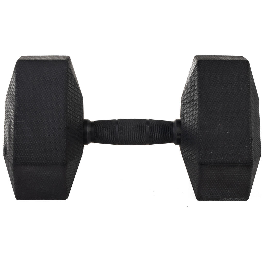 Domyos Weight Training Hex Dumbbell, 50 lbs