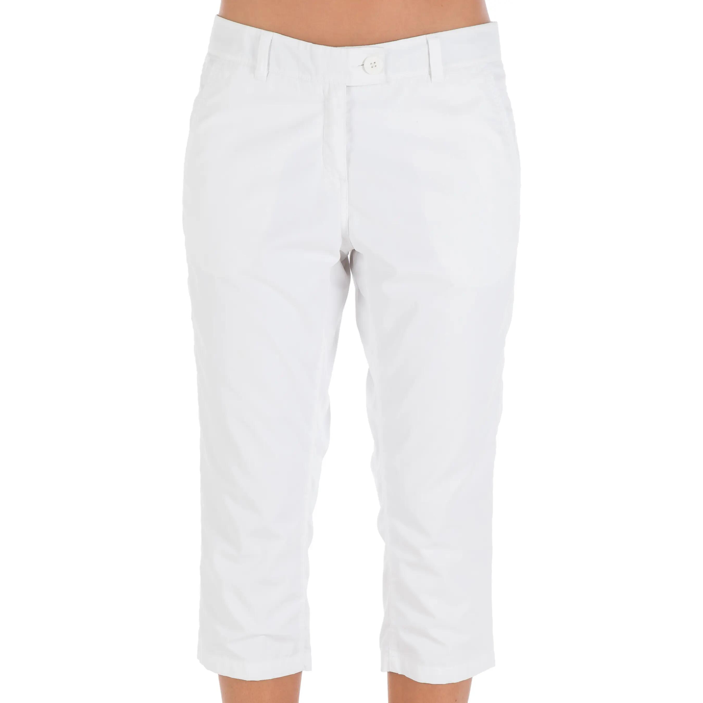 100 Women's Sailing Cropped Trousers - White 2/10