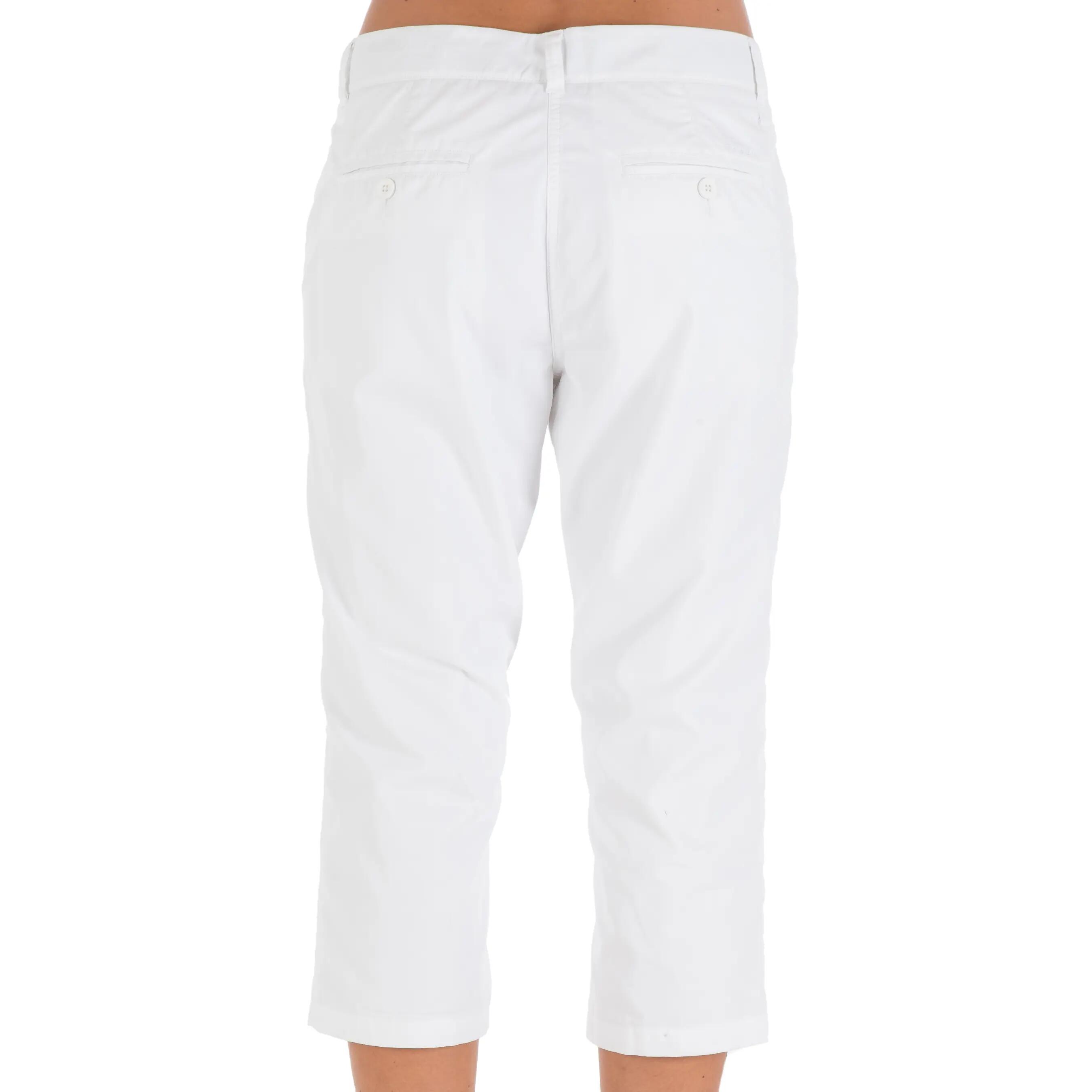100 Women's Sailing Cropped Trousers - White 4/10