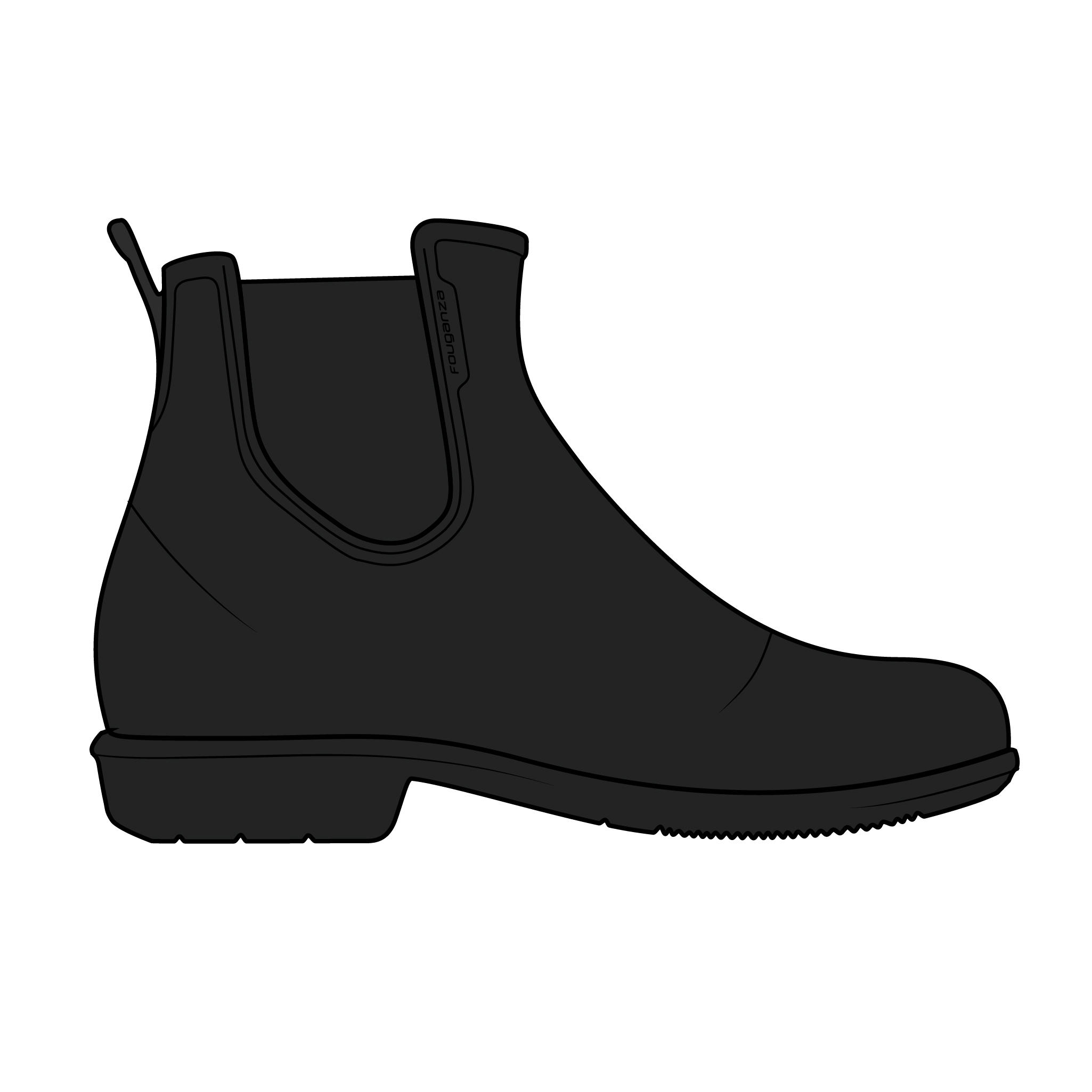 Botines Equitación 100 Adulto Negro 8/17