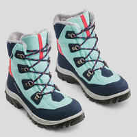 CHILDREN'S WARM WATERPROOF HIKING BOOTS - SH500 WARM HIGH LACES - SIZE 11.5C - 5