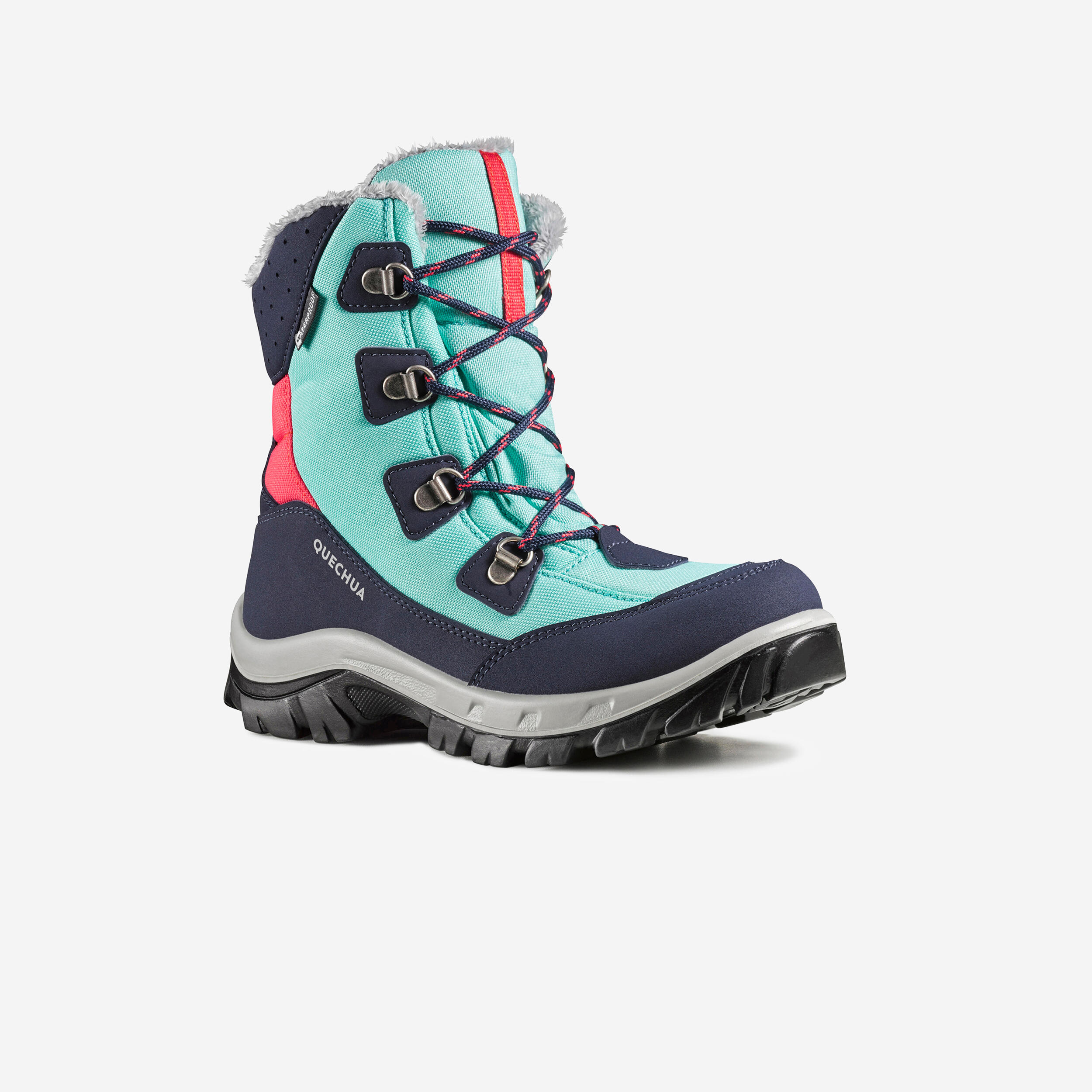 Quechua Kids' Warm Waterproof Hiking Boots - Sh500 High Laces Size 11.5c 5