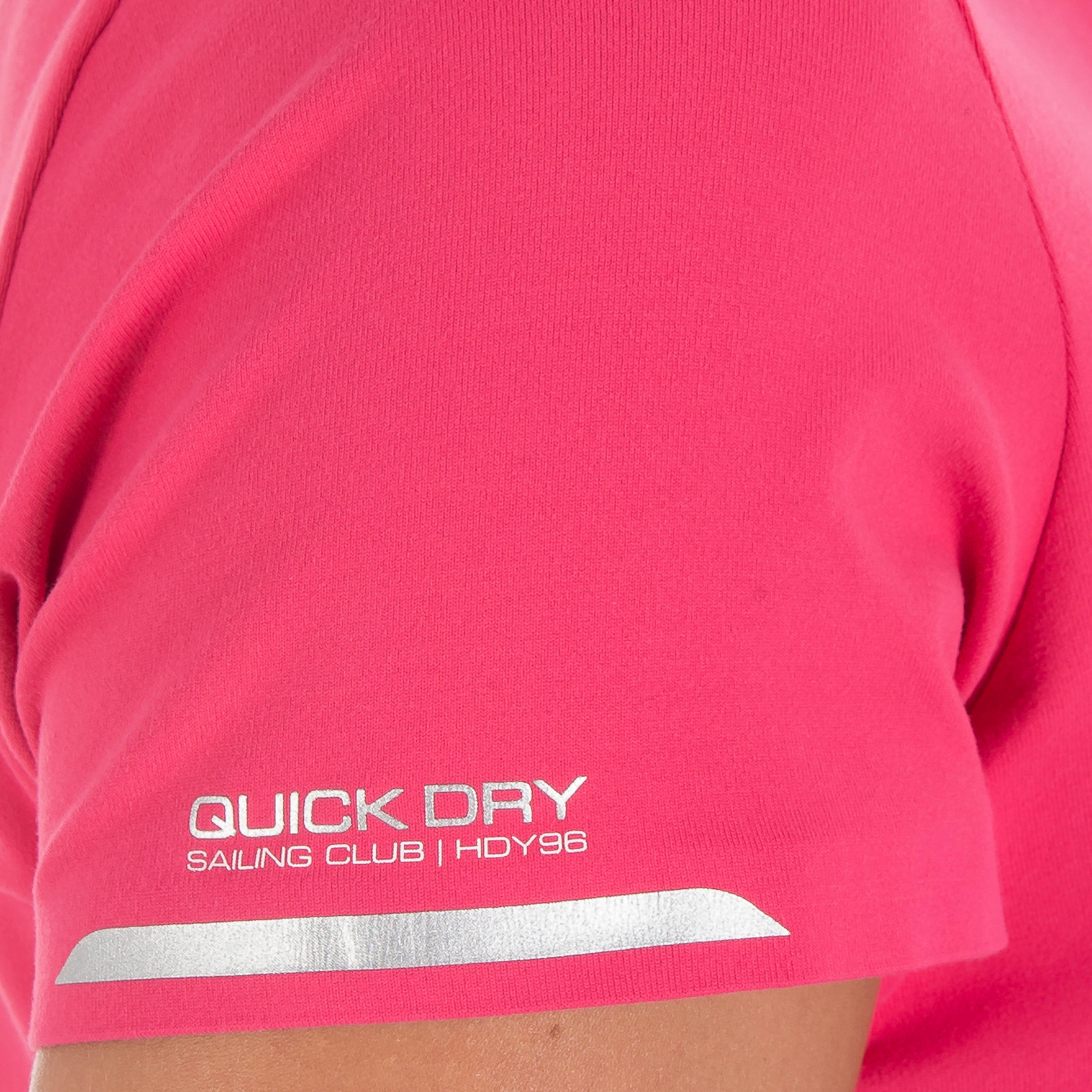 Women's Race short-sleeved sailing polo shirt pink 6/8