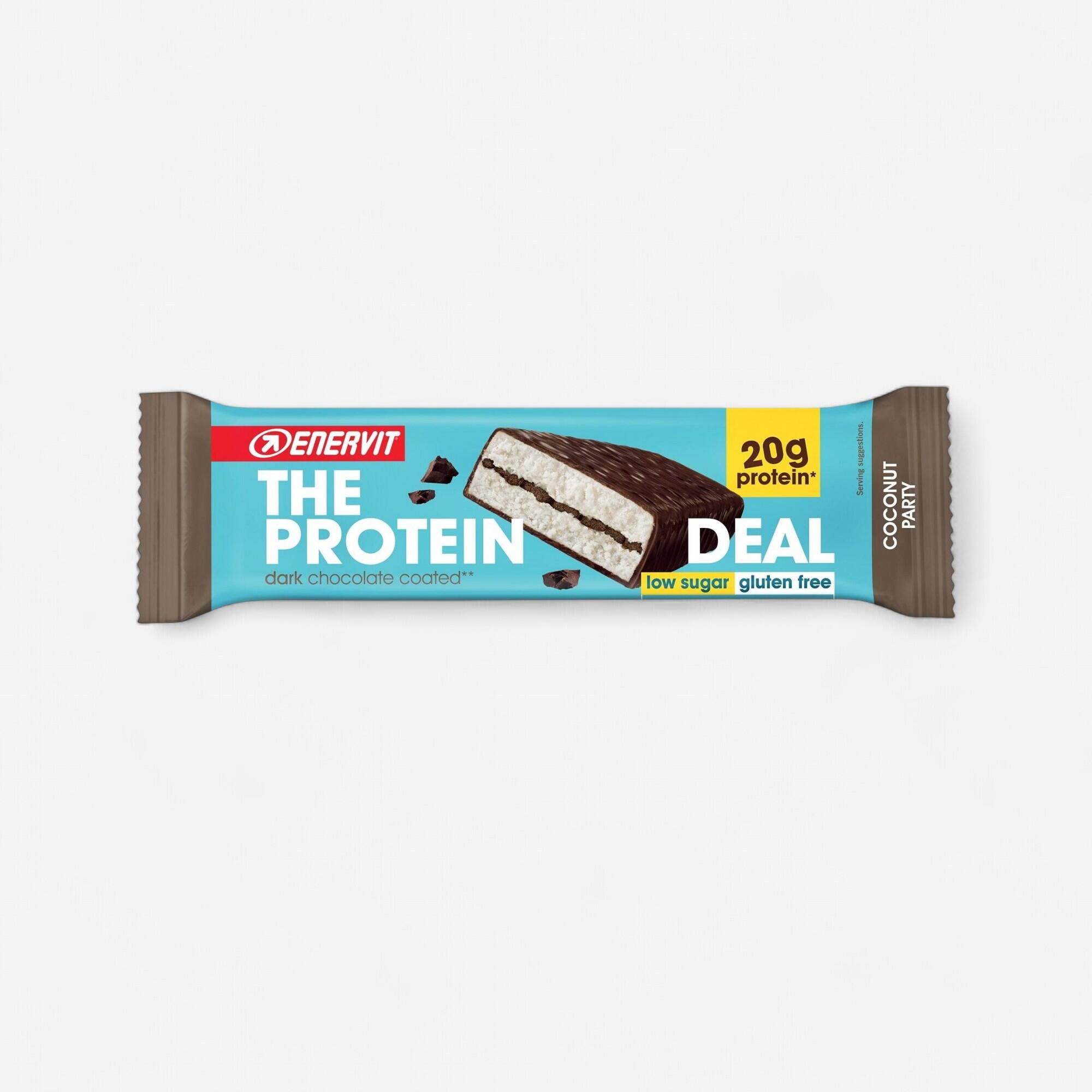 Decathlon | Barretta proteica THE PROTEIN DEAL ENERVIT Coconut party Gluten free 55 g |  Enervit