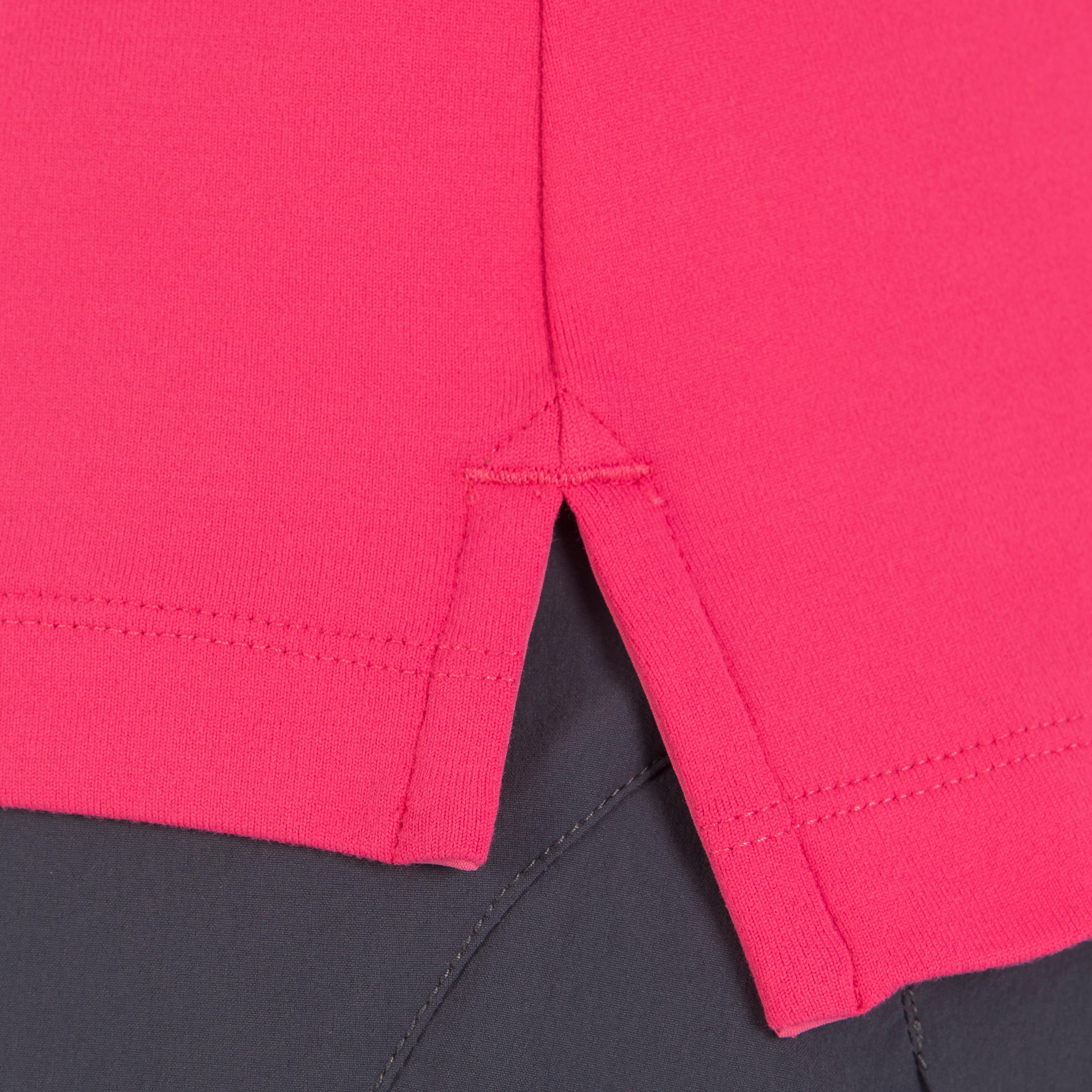Women's Race short-sleeved sailing polo shirt pink 8/8