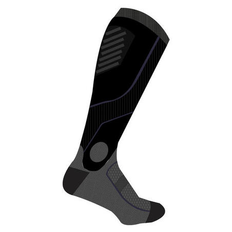 Компресійні шкарпетки RUN900 для бігу чорні