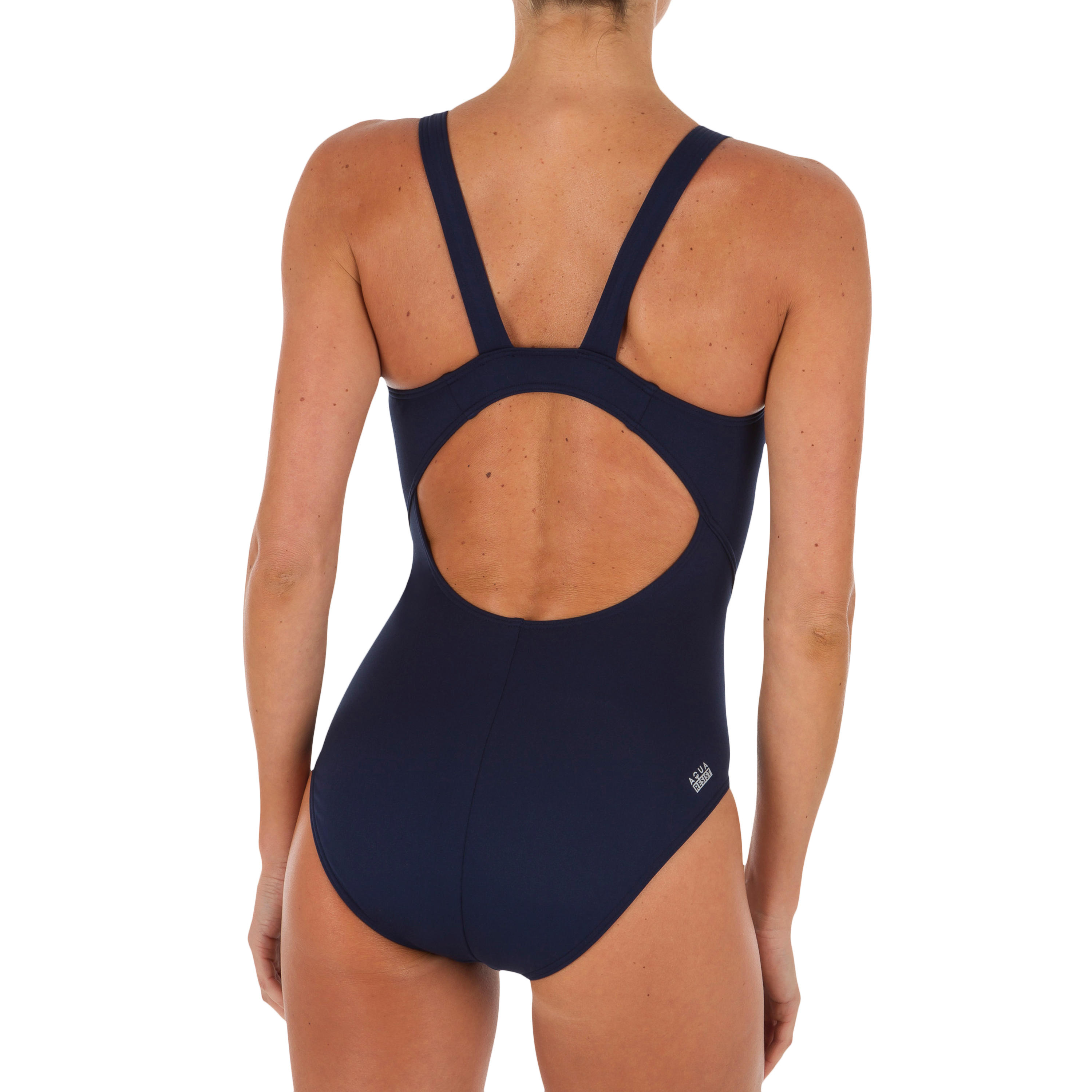 Kamiye 500 Women's Swimsuit - Navy / Lime 2/5