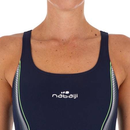 Kamiye 500 Women's Swimsuit - Navy / Lime