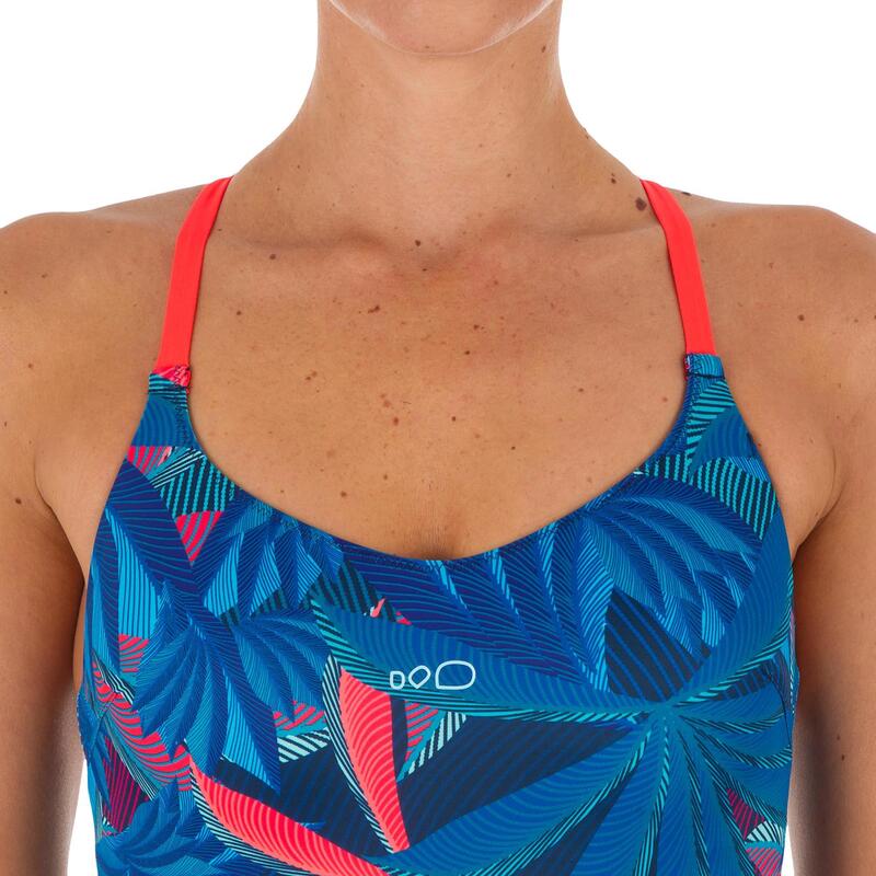 Maillot de bain de natation femme une pièce Riana pal rouge