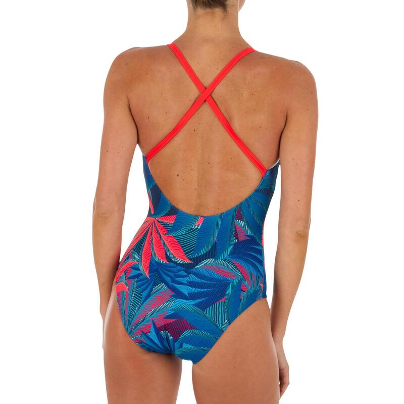 Maillot de bain de natation femme une pièce Riana pal rouge