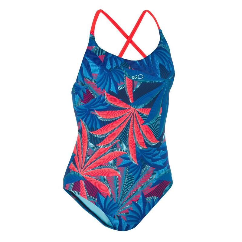 Maillot de bain de natation femme une pièce Riana pal rouge