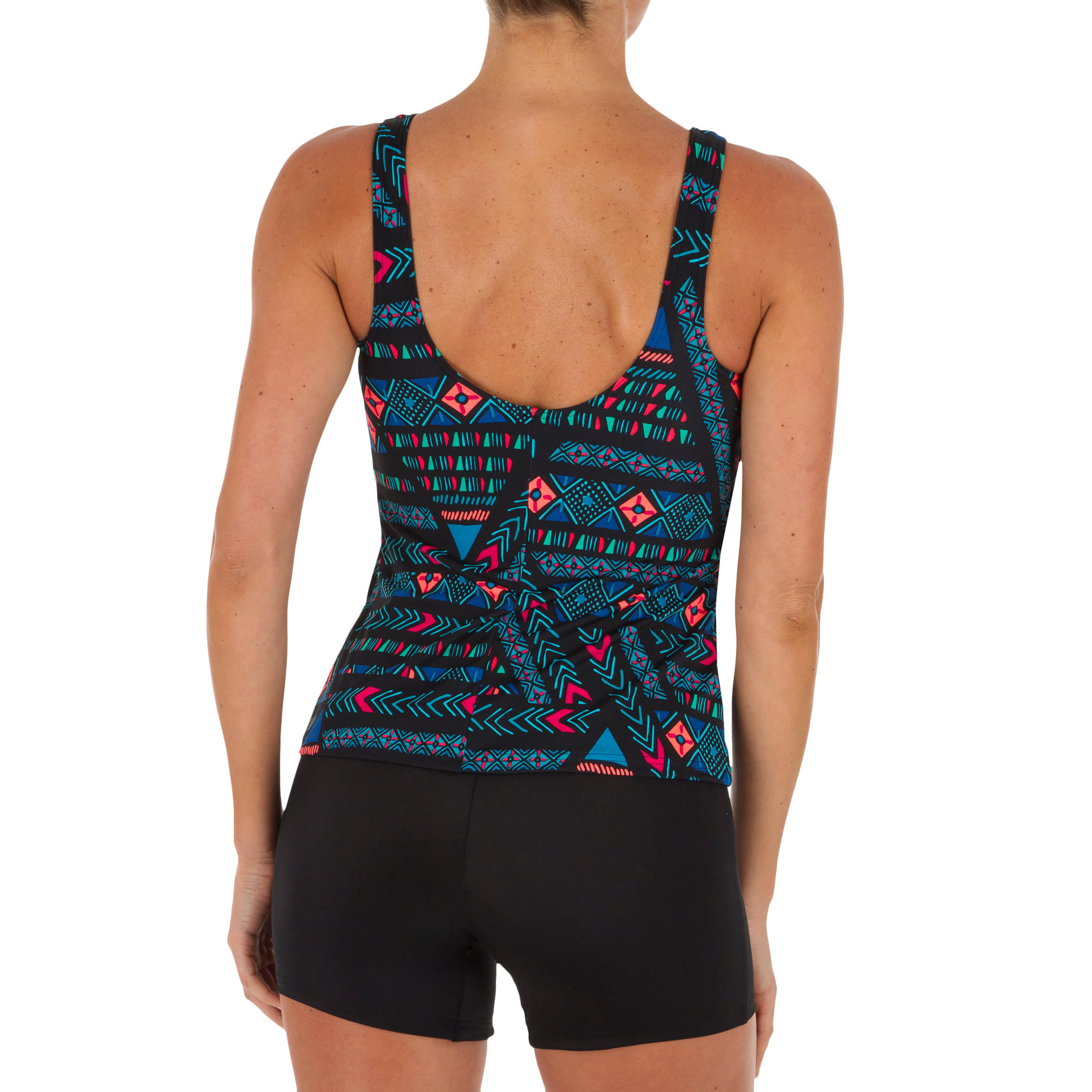 Heva 100 Women's Tankini / Shorty Swimsuit - Afi / Black 2/7