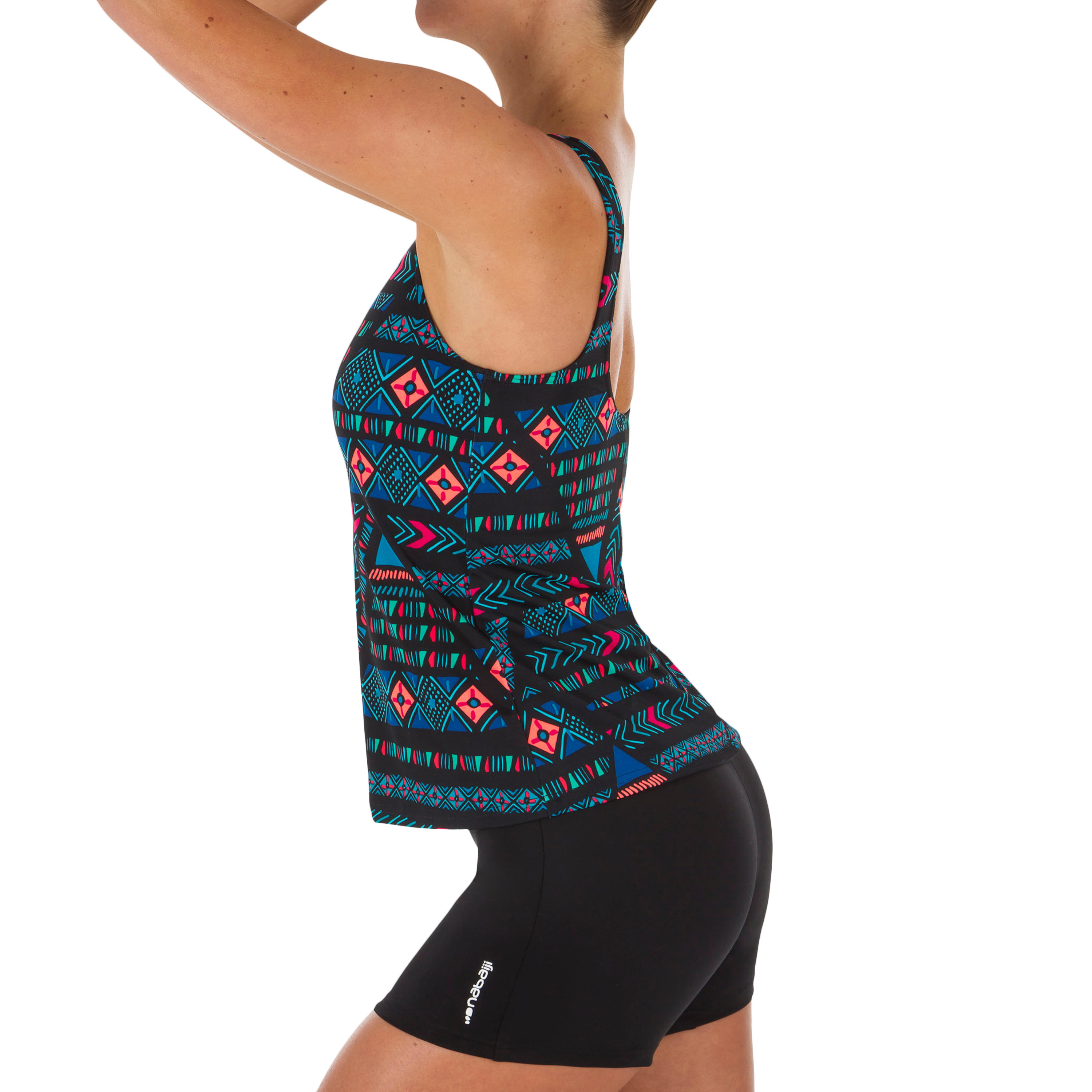 Heva 100 Women's Tankini / Shorty Swimsuit - Afi / Black 3/7