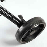 Golftrolley Compact 3-Rad schwarz