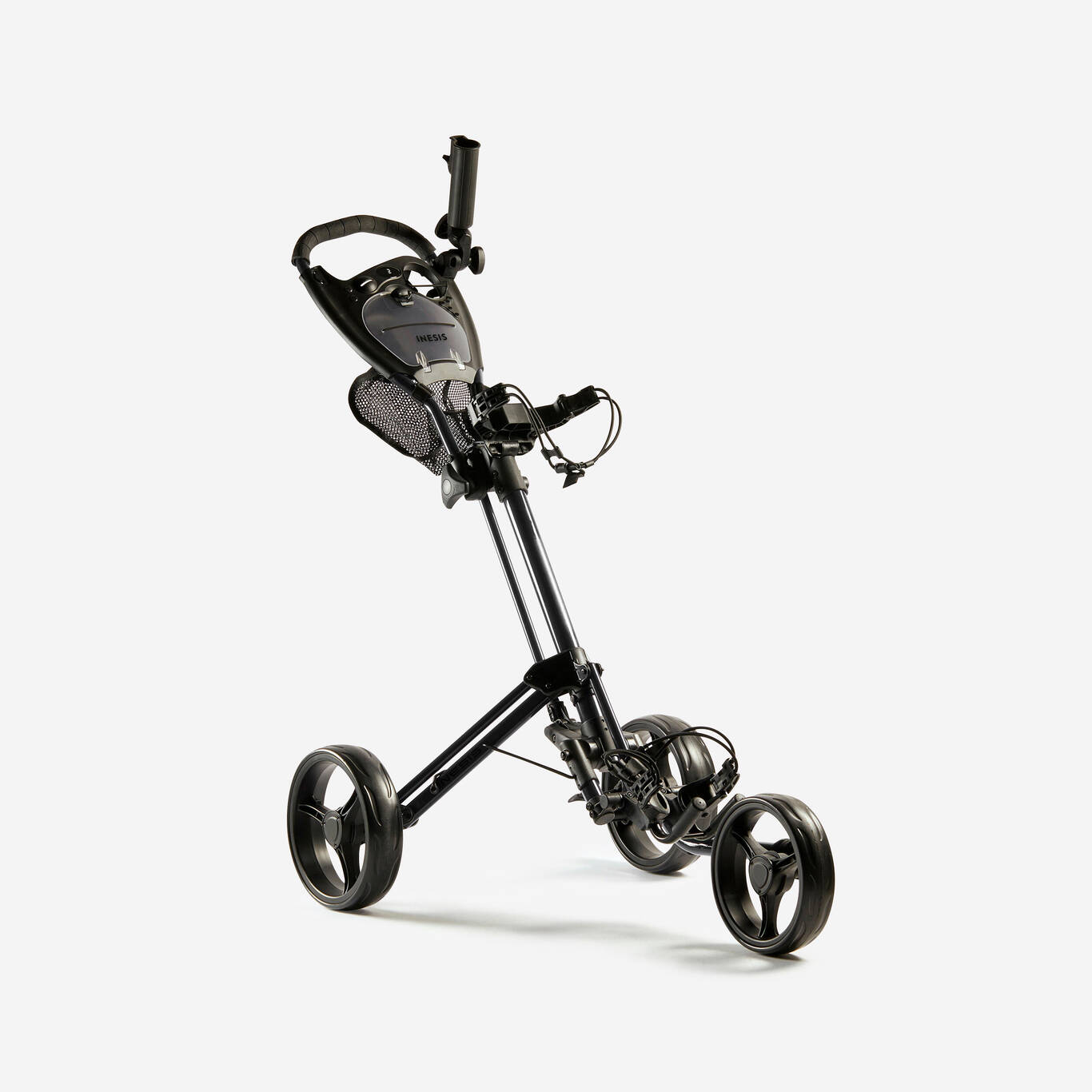 3-WHEEL COMPACT GOLF TROLLEY BLACK
