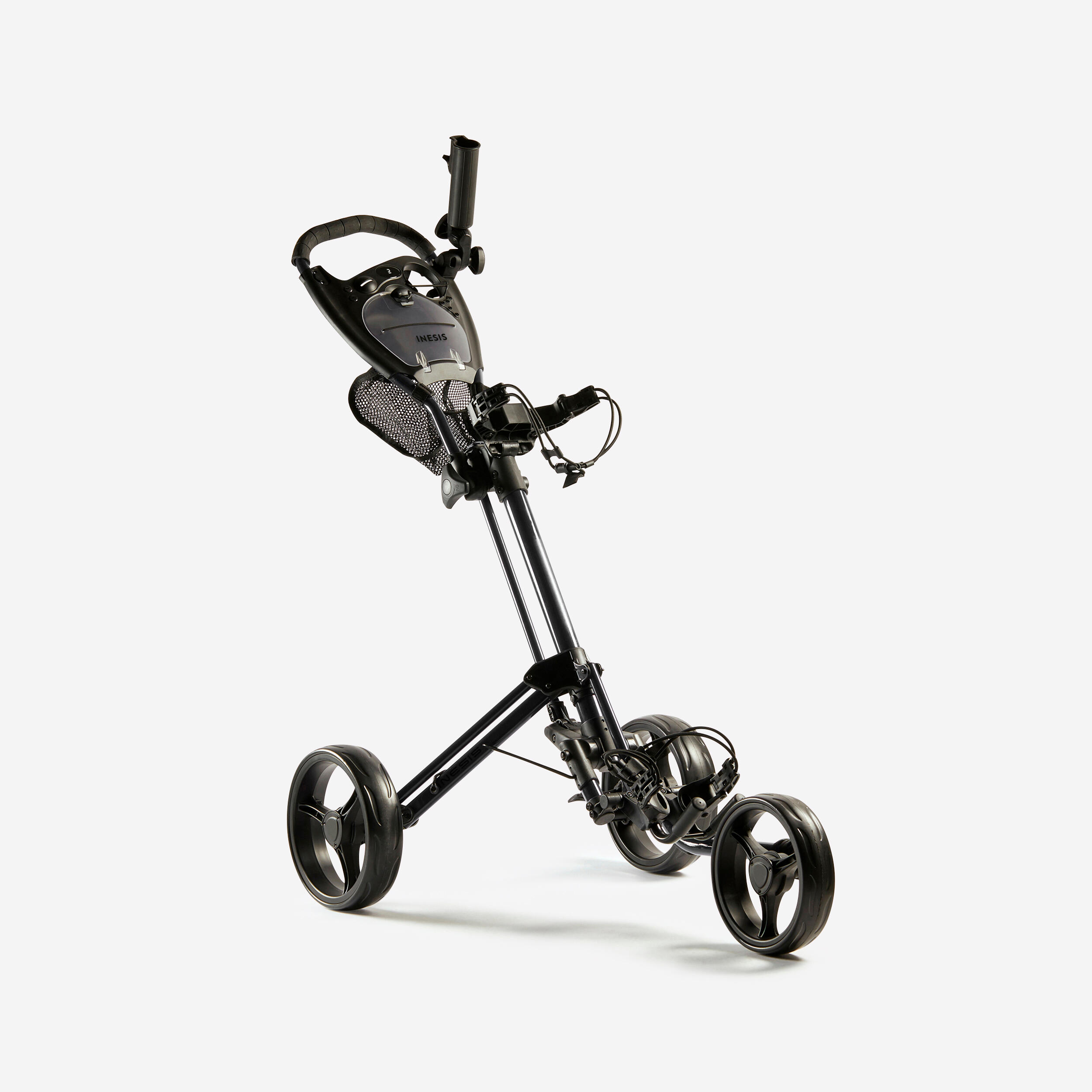 INESIS 3-WHEEL COMPACT GOLF TROLLEY - INESIS 900 BLACK