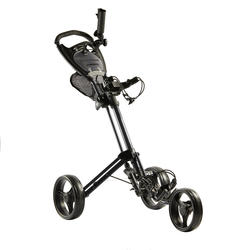 CHARIOT de GOLF 3 ROUES COMPACT NOIR