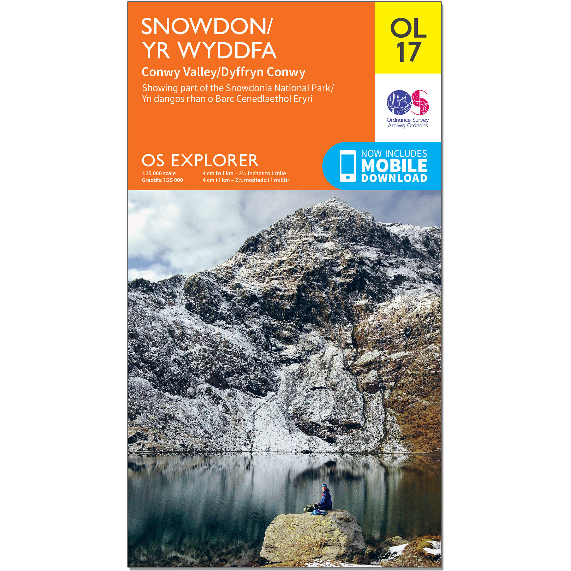OS Explorer Leisure Map - Snowdon & Conwy Valley 1/2