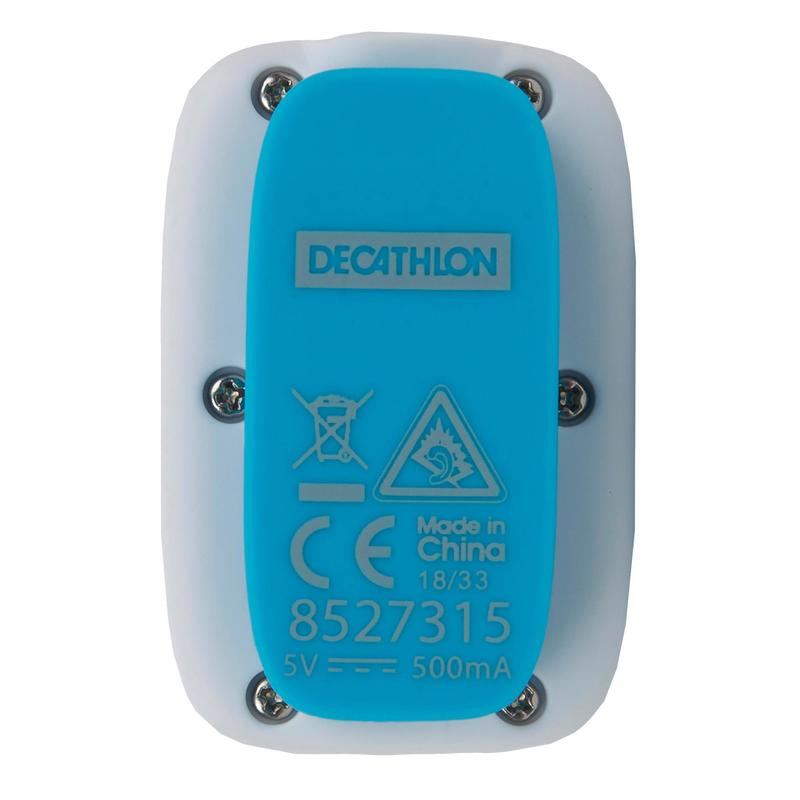 Lecteur Mp3 Etanche Natation Et Ecouteurs Swimmusic 100 V3 Blanc Bleu Nabaiji