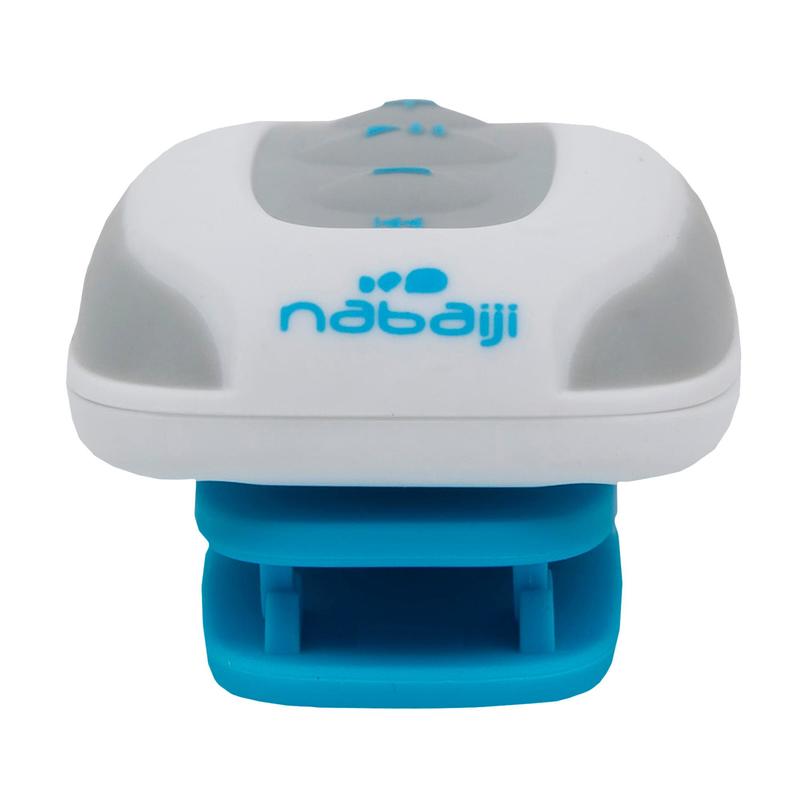 Lecteur Mp3 Etanche Natation Et Ecouteurs Swimmusic 100 V3 Blanc Bleu Nabaiji