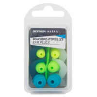 SET OF SWIMMING EARPLUGS SILICONE CONE SHAPE - 3 SIZES 