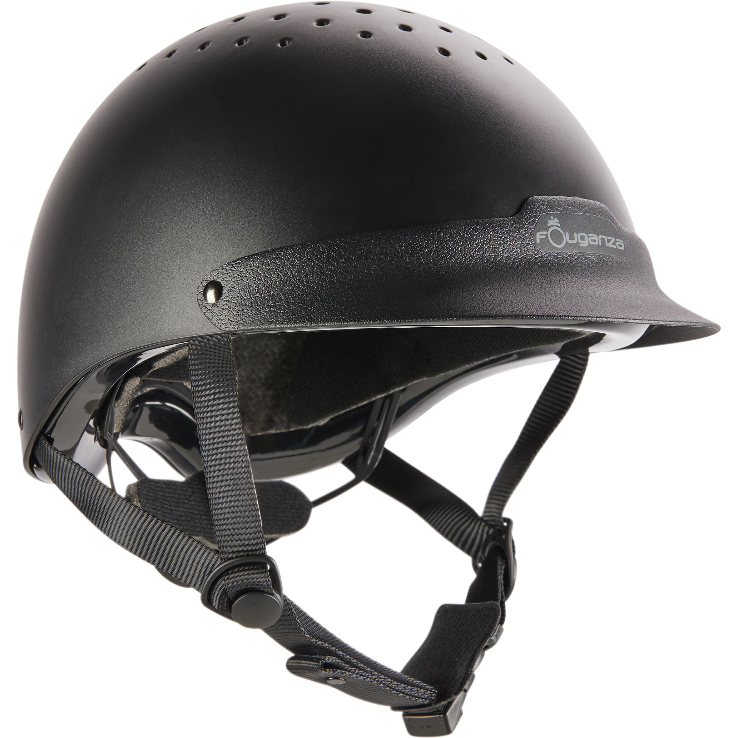 

100 Horse Riding Helmet - Black -  By FOUGANZA | Decathlon